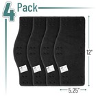 Unco- Hard Hat Sweatband  4 Pcs  Black  Liner  4 Pack  Black