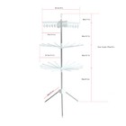 3-tier Foldable Laundry Hanger Tripod Stand Rack Rotation Clothes Drying Rack