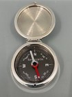 Vintage Tiffany   Co  1837 Sterling Silver Pocket Compass Original Pouch  Spain
