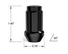  16  Atv Lug Nuts Spline Locking Tuner M10x1 25  Black  For Honda Yamaha   More