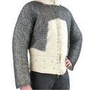 Chainmail Half Body 9mm Flat Ring With Alternative Rings Hauberk Chainmail Shirt