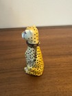 Porcelain Limoges France Cheetah Shaped Trinket Box
