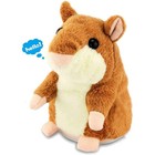 Talking Hamster  Interactive Plush Animal Talking Cute Sound Effects With Rep   