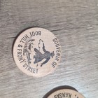 Vintage Wooden Nickel Buffalo Native American Images Boot Hill Dodge City 