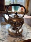 Vintage Sheffield Silverplate Tilting Spirit Kettle Stand 5051 Monogram