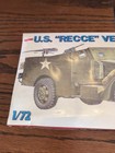Esci 8356 U s   recce  Vehicle M3 1 72 Scale Plastic Model Kit Nos Sealed