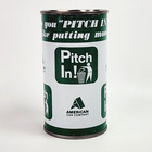 American Can Company  pitch In  Litter Campaign Tin Can Coin Piggy Bank