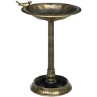 Outsunny 28  Antique Bird Bath With Planter Pedestal  Vintage Decorative Bird