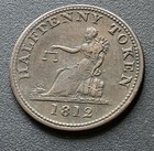 1812 Canada George Iii Half Penny Token Wellington  e94