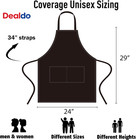 12 Pack Bib Apron - Unisex Black Apron Bulk With 2 Roomy Pockets Machine Washabl