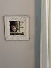 Antique 12  Pressed Tin Ceiling Tile White Painted Architectural Salvage