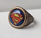 Vintage Dc Comic Superman Ring Gumball 1960 s Costume Bubblegum Adjustable 
