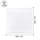 12 Pcs White Cotton Men Handkerchiefs Hanky Pocket Square Hankie Lot Set Vintage