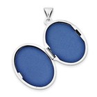  925 Sterling Silver Polished   Textured 21mm Tree Of Life Oval Picture Locket