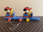 Vintage Fisher Price 1930 s  432 Mickey Mouse Choo-choo Pull Toy - Pair - Parts