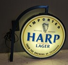  Lighted Harp Guinness  Pub Sign In Very Good Condition Rare Beer