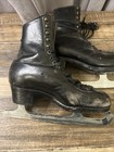 Vintage Harlick Black Figure Ice Skates     Blade Size 6     11    Overall Length