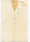 1868 Handwritten Letter Owen T  Coffin Peekskill Ny R  Swift Antique Autograph