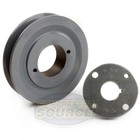 Cast Iron 4 5  Single Groove Pulley Belt A Section 4l With 7 8  Sheave Bushing