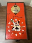 1970 s  bar Is Open  Spartus Model 6070 Wall Clock Light - Tested   Working