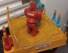 Vintage Marx Boxing Game   Rockem Sock     Em Robots   1960s