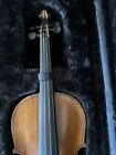 Video Old Violin  4 4 Antique 1900  No Label  Ready To Play