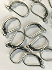 10 Pair Sterling Silver Leverback Earrings   Findings - Marked 925 - Usa Made