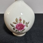 Lenox Vintage Ivory Pink Rose Bud Vase Porcelain Gold Trim 8 