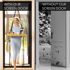 Magnetic Screen Door Mesh Curtain Durable Heavy Duty Mosquito Net Bug Hands Free