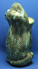 Uniquely Creepy Yet Cool Vintage Green Ceramic Frog Umbrella Holder flower Vase