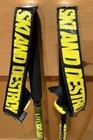 Line Ski And Destroy Jr Aluminum 40 Inch   100 Cm Strap Grips Kids Ski Poles