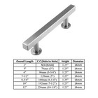 Brushed Nickel Modern Cabinet Handles Bar Pulls Kitchen Hardware Stainless Steel