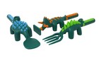 Constructive Eating Plate And Utensils Set  dinosaur   New