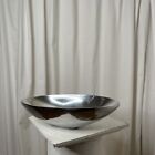 Mid Century Modern Silver Fruit Bowl Hecho En Mexico Vintage Primitive Mcm