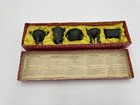 Vintage Chinese Bronze Tripods  Set Of 5 Unique Vessels  Miniature Reproductions