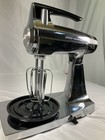 Vintage Sunbeam Mixmaster 12 Speed Chrome Stand Mixer Black Mcm W  Beaters Read