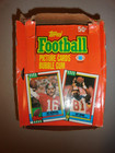 1990 Topps Empty Football Wax Pack Display Box - No Packs 