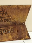 Vintage Zenith Radio Wincharger Metal Advertising Windmill Wind Generator Sign