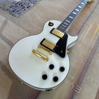 Lp Custom Alpine White Electric Guitar - Solid Body  Gold Hardware  22 Frets