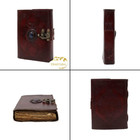Blank Spell Book Of Shadows Journal With Lock Clasp Prop Vintage Handmade Leathe