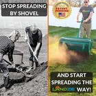 Landzie Lawn   Garden Spreaders - 24  Heavy Duty Metal Mesh Basket Spreader