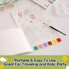 Watercolor Painting Book Set Of 3 Kids Adults Stress Relief Forest Ocean Fairy