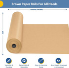Brown Wrapping Paper Kraft Paper Craft Paper Roll 36  X 2400   200   For Gift Wr