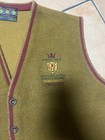 Gmf Trachten Vest Mens Xl Loden Vintage Made In Italy Green 