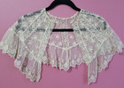 Lace Embroidered Collar Cape Shawl Capelet Embroidery Antique