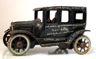 1920 s - 30 s Tin Litho Wind Up Old Jalopy Car  7   Working Mechanism