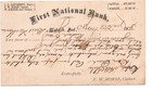 1878 Us Gov t Postal Card W Purple Star Fancy Cancel From Wabash Indiana Bank