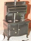 Dollhouse Miniature Old Fashion Cook Stove Kitchen 1 12 One Inch Scale P250