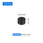 150pcs Silicone Rubber Bands  5mm X 6 5mm Rubber Bands Rings Cable Ties  Black