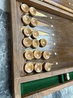 Vintage Middle Eastern Handmade Wooden Backgammon Set 22  X 28 